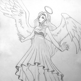 Ангел спускающийся с небес