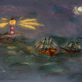 штормовое море