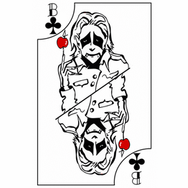 Колода карт "Красный клоун, белый клоун"