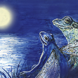 Иллюстрация к сказке "Лягушка"