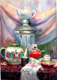 Натюрморт с самоваром