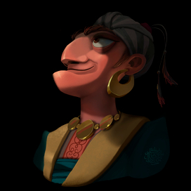 торговец к сказке "Халиф-аист"