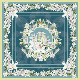 Шёлковый платок( для дома моды Slava Zaitsev)