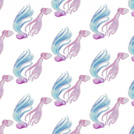 Акварельные осьминоги