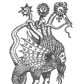 Копия гравюры ренессансного алхимика