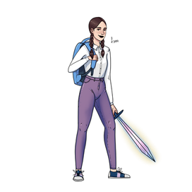 Современная школьница