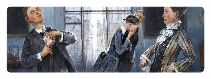 Ф. М. Достоевский "Подросток" заставка к 5 главе