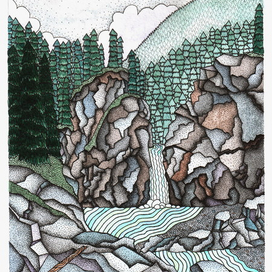 Эхе-Гольский водопад