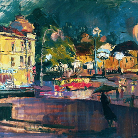 Дождливая Москва