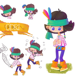 Разработка персонажа для детский книги