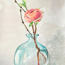 Цветок в вазе