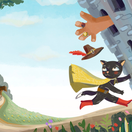 Иллюстрации кот в сапогах