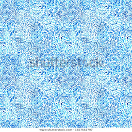 Бесшовный акварельный паттерн в морском стиле