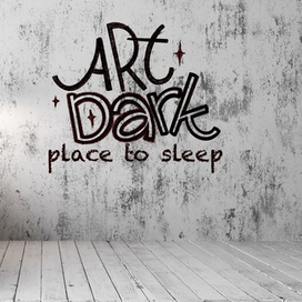 ART dark - леттеринг в спальне
