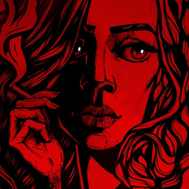 Девушка с сигаретой