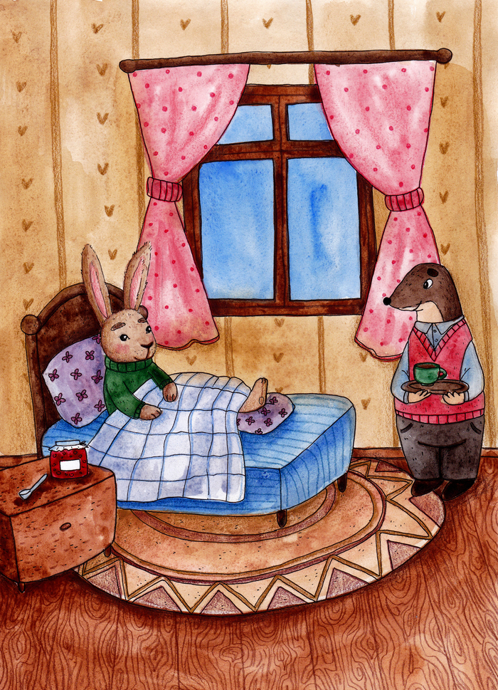 кролик и крот