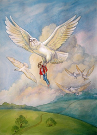 полет на белых птицах