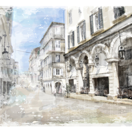 Старинная улочка на Корфу