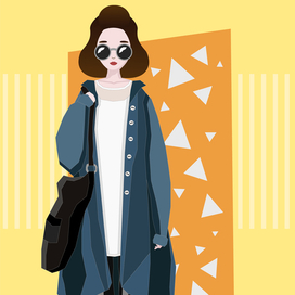 Девушка в пальто