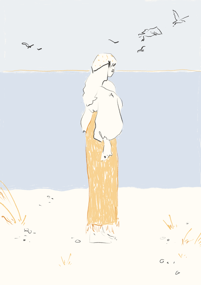 Иллюстрация для сборника стихов "Больше разговоров" ЭКСМО 2024