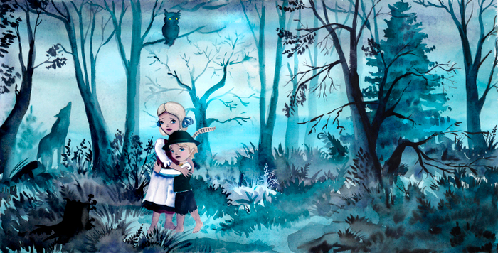 Ночью в лесу