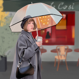 Девушка в Париже 