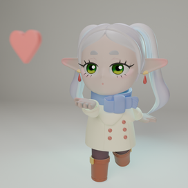 chibi_Frieren_3d