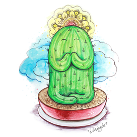 Кактус в медитации