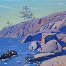 На берегу Ладожского озера