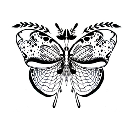 Стилизованная работа - бабочка.