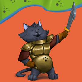 Кот рыцарь