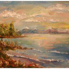 горное озеро