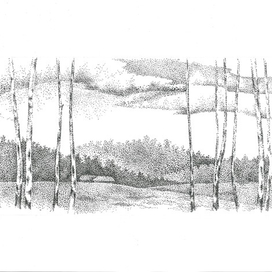 иллюстрация к "Антоновским яблокам" Тургенева