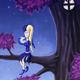 Арлекин баюкает луну