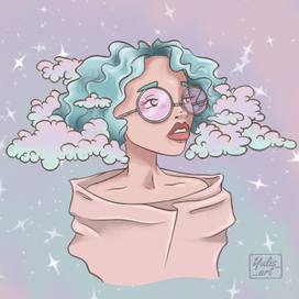 Девушка с воздушными волосами