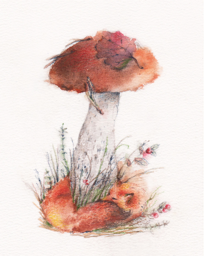 Грибная лисичка