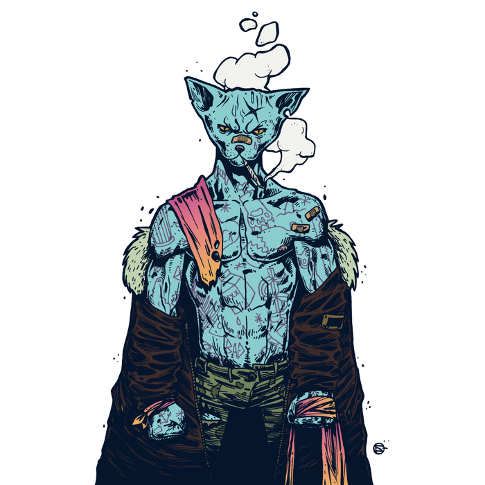 Серия работ с персонажами для бара