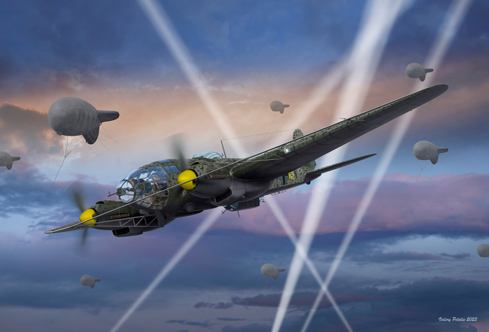 He 111H8 Paravane ( box art for ICM )