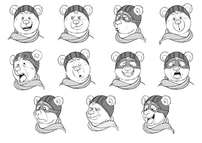 Лист с эмоциями персонажа 