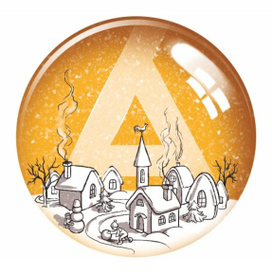 Зима в маленькой деревеньке