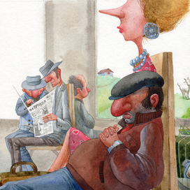 каких только нет в электричке носов