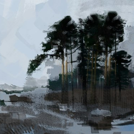 Набросок из окна поезда