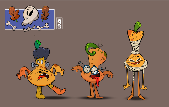 Концепт персонажей- тыкв