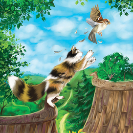 Иллюстрация к сказке Т. Эдел “ Приключения кота Батона”