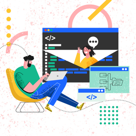 Иллюстрация в стиле "флэт"