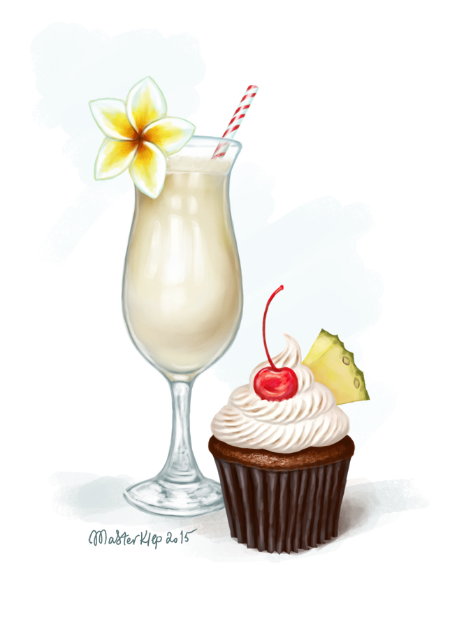 Пинаколада и капкейк