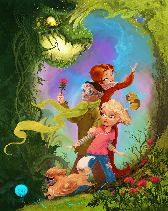 Цветник бабушки Корицы (обложка)