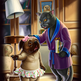 кот и собака