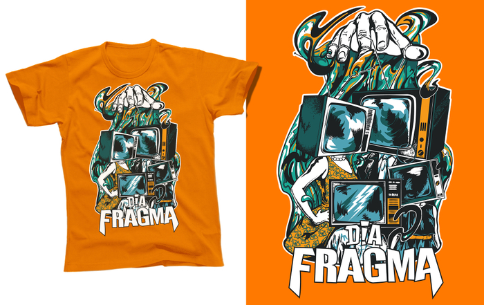 Принт на футболку для группы Dia Fragma