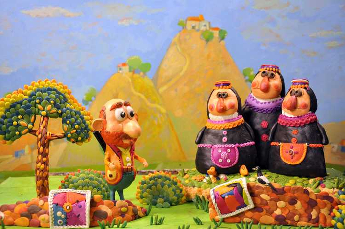 Герои армянских сказок, сделанные из пластилина
